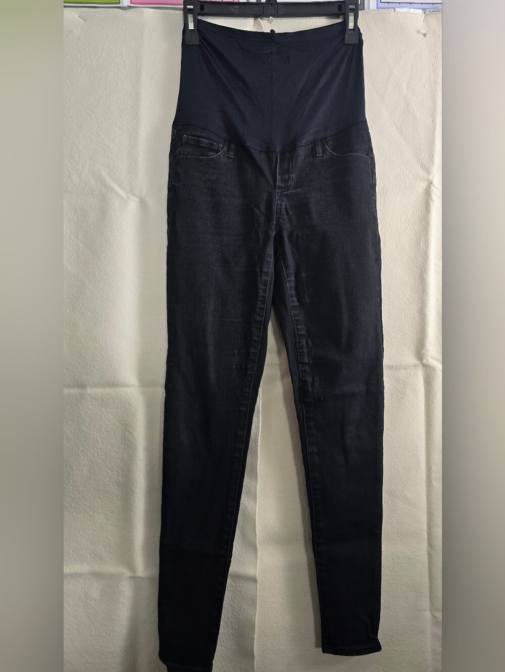 GAP Black Skinny Maternity Jeans with Support Panel